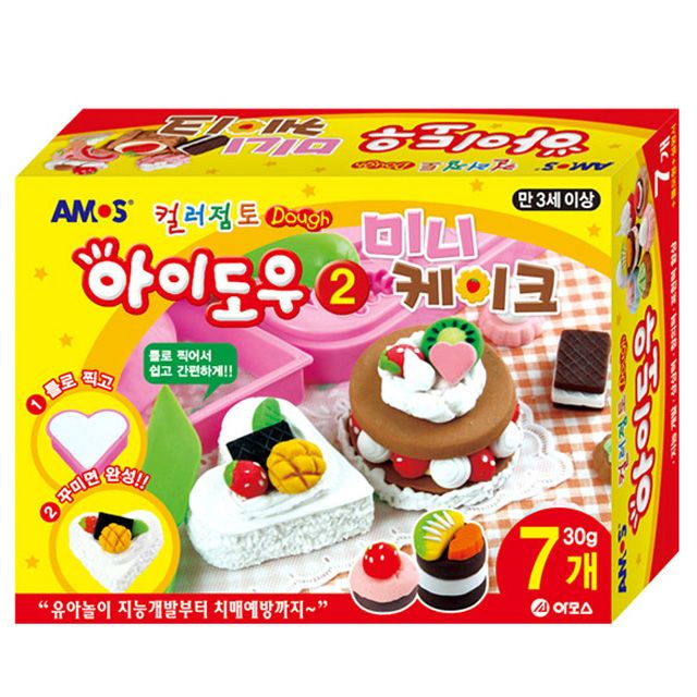 컬러점토 아이도우 미니케이크 만들기
