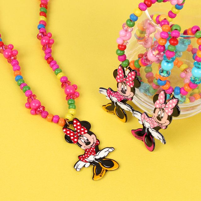 미니마우스 목각목걸이(랜덤발송)