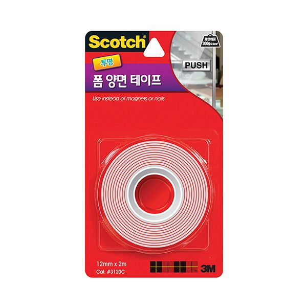스카치 강력 투명 폼 양면 테이프 3120C (12mmx2m)