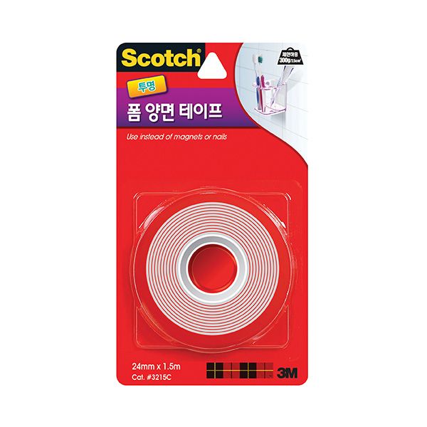 스카치 투명 폼 양면 테이프(24mmx1.5m)