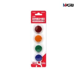 칼라 원형 자석홀더 무광(중) 27mm 4개입 