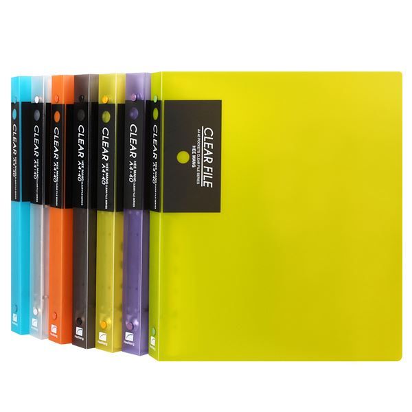 반투명 링 크리어파일 40매 HV357 [40매A4]