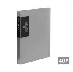 반투명 링 크리어파일 40매 HV357 [40매A4]