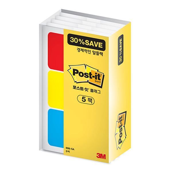 포스트잇 플래그 알뜰팩 686 (38x25.4)