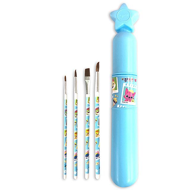 아기상어 미술용 붓세트- 블루