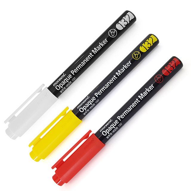 불투명 네임펜 132 - 1.5mm (12개 1세트)