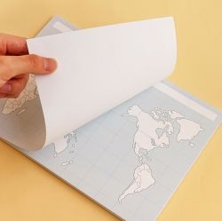 혼자공부 지도 메모패드 (50매)