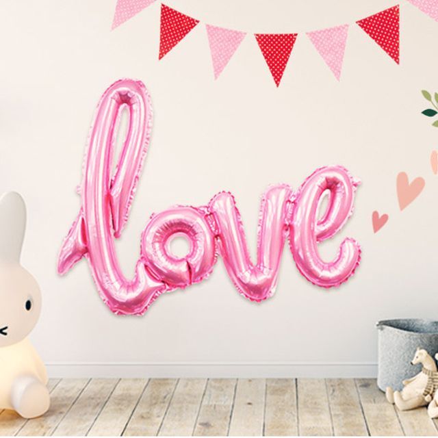 러브 호일풍선 5컬러