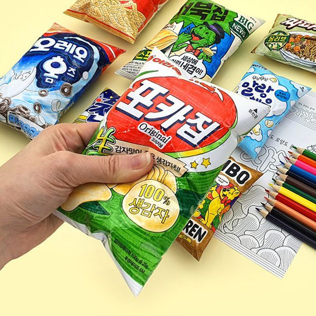 DIY 종이스퀴시 컬러링북 미니색연필 세트 (12개 1세트)