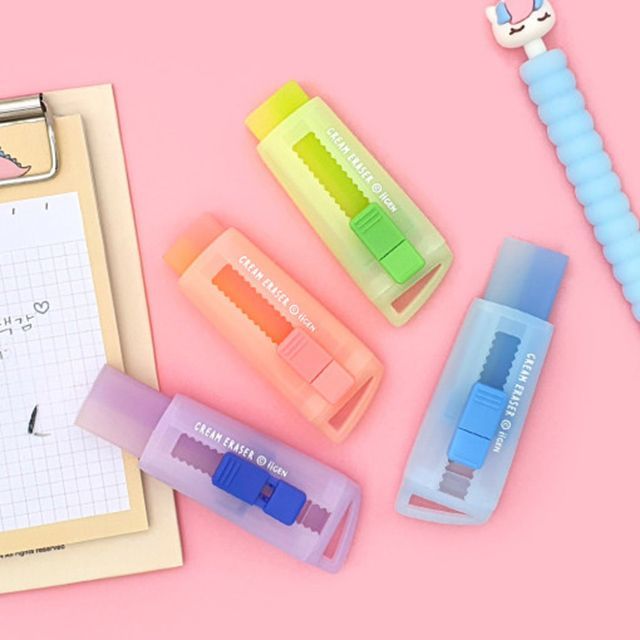 크림 슬라이드 지우개 (24개 1세트)