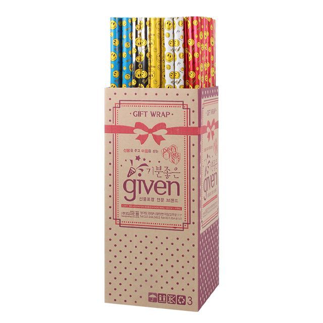 600메탈말이포장지_스마일(100개입)