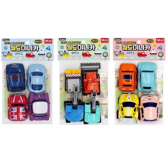 월드미니카 4P 세트 (랜덤발송)