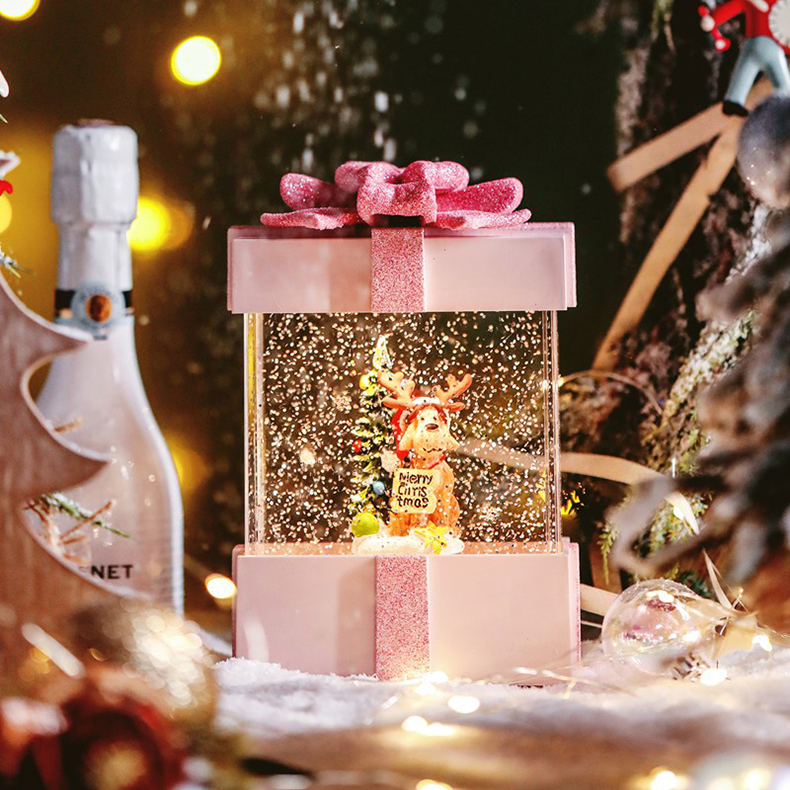 선물상자 스노우볼 - 루돌프