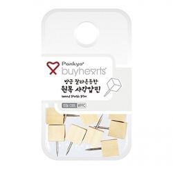 방금 잘라옷듯한 원목 사각압핀 WPPC