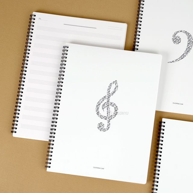 심플 A4 PP 음악 스프링노트