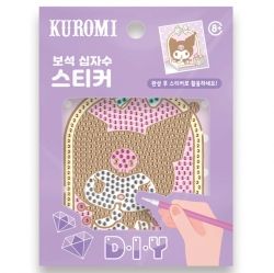 산리오 하우스 쿠로미 보석십자수 스티커