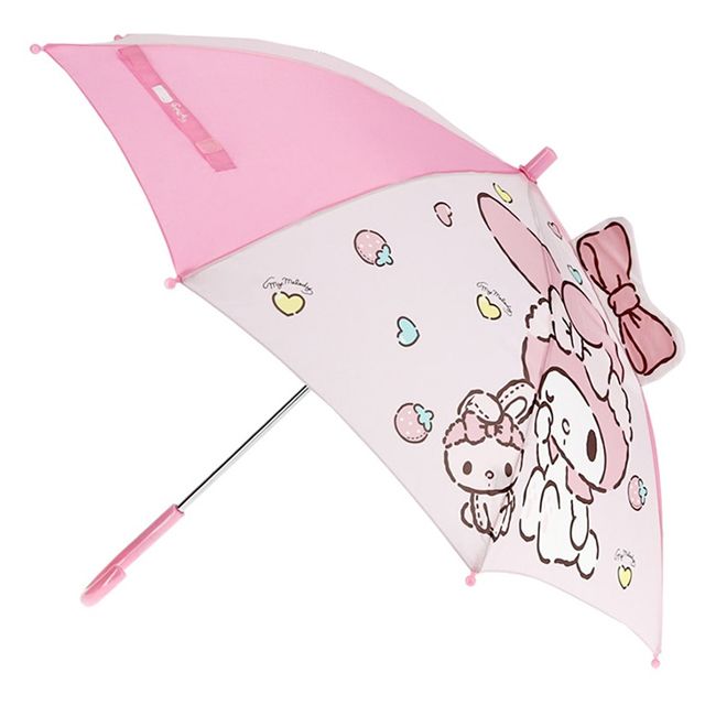 마이멜로디 53cm 리본 입체 홀로그램 장우산