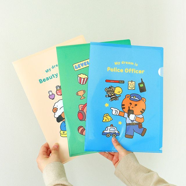 (3종 세트) 인디고어린이 초등 나의 꿈 L홀더 (A4 파일)