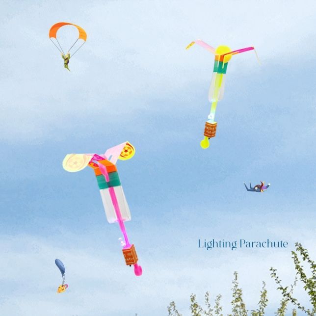 불시착 라이팅 낙하산 (18개 1세트)