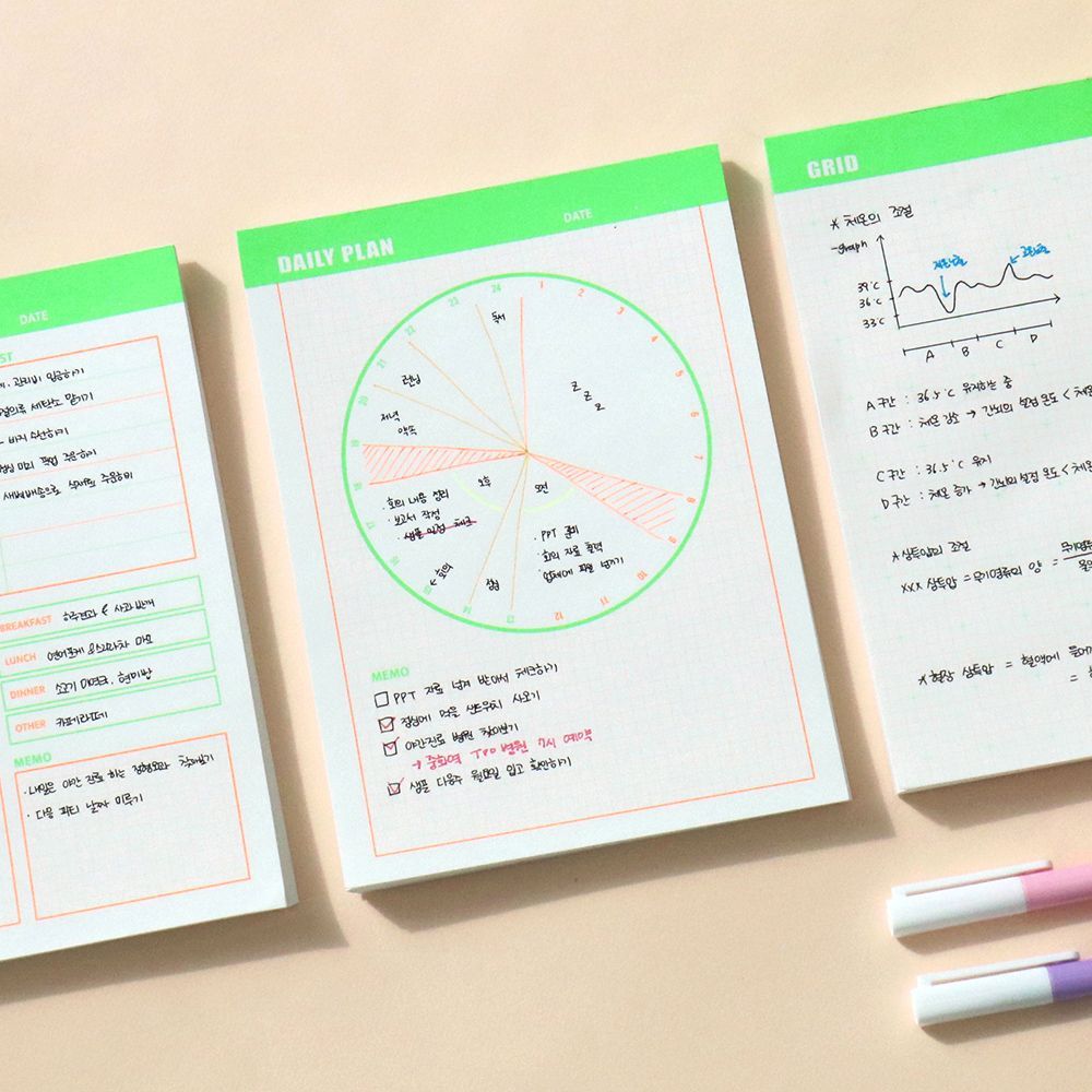 하이라이트 메모 패드 M (노트 떡메 메모지)