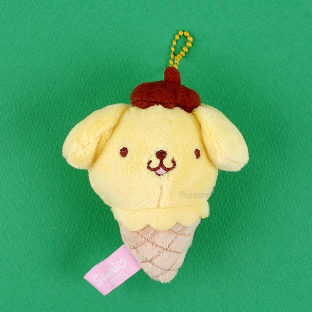 폼폼푸린 아이스크림 가방고리 8cm