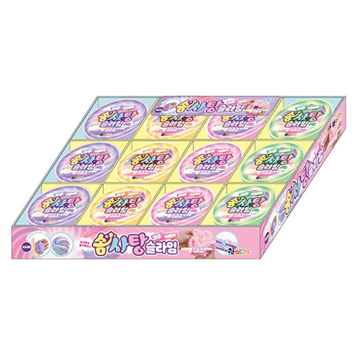 체온변색 솜사탕 슬라임 (12개 1세트)