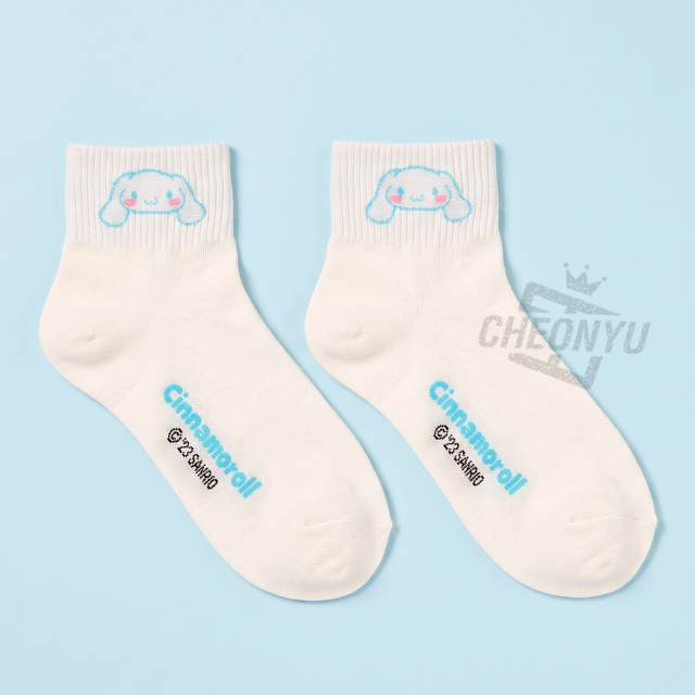시나모롤 데일리 페이스 양말