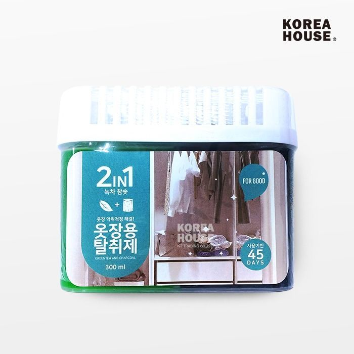 2in1 옷장용 탈취제 (녹차＋숯) 300ml