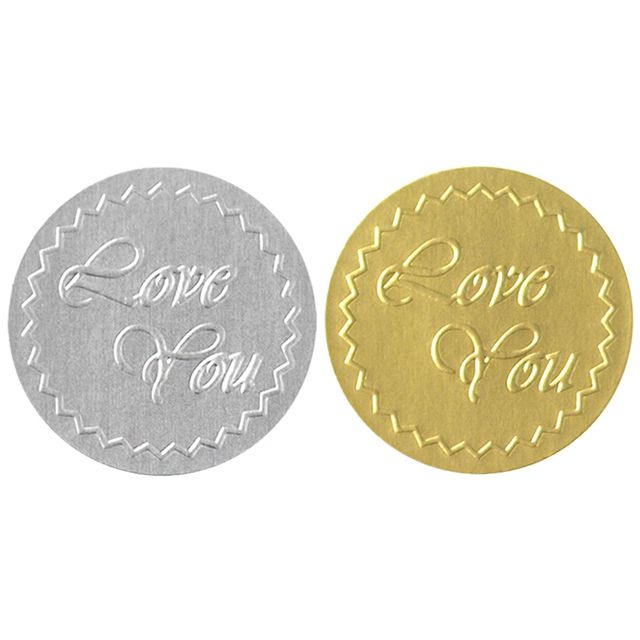 러브유 원형 스티커 200개입