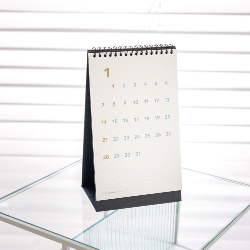 바이풀디자인 데스크 캘린더 롱 2024년