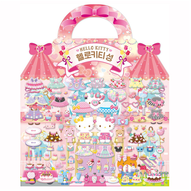 헬로키티성 입체가방 말랑말랑 스티커