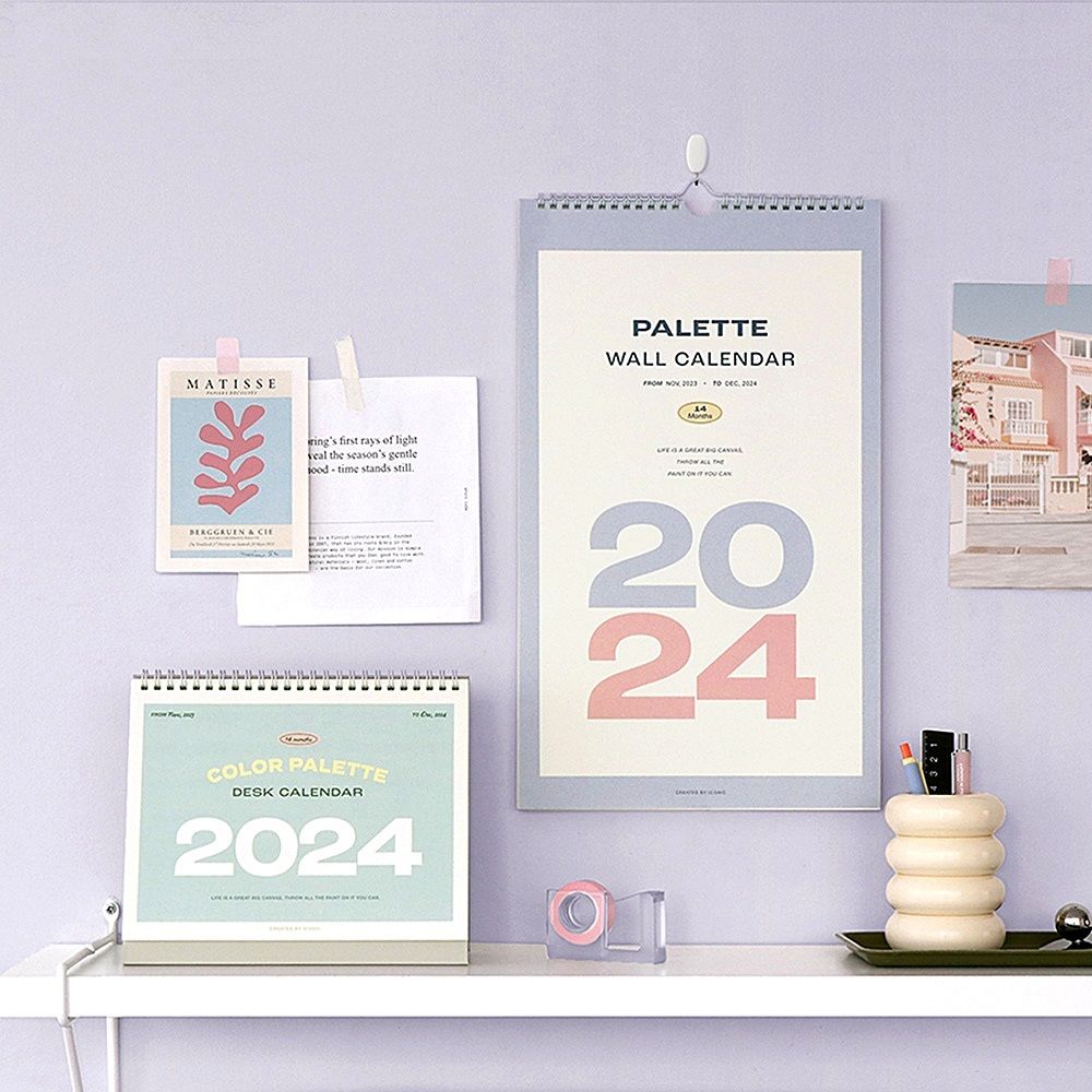 2024 팔레트 월 캘린더 벽걸이 달력