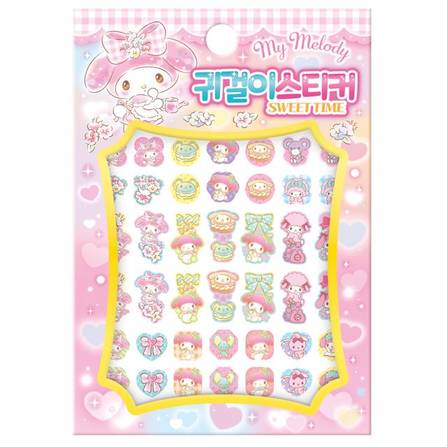마이멜로디 스윗타임 귀걸이 스티커
