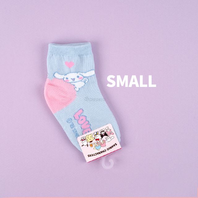 산리오 아동 빅하트 양말 - 시나모롤 S (130-160mm)