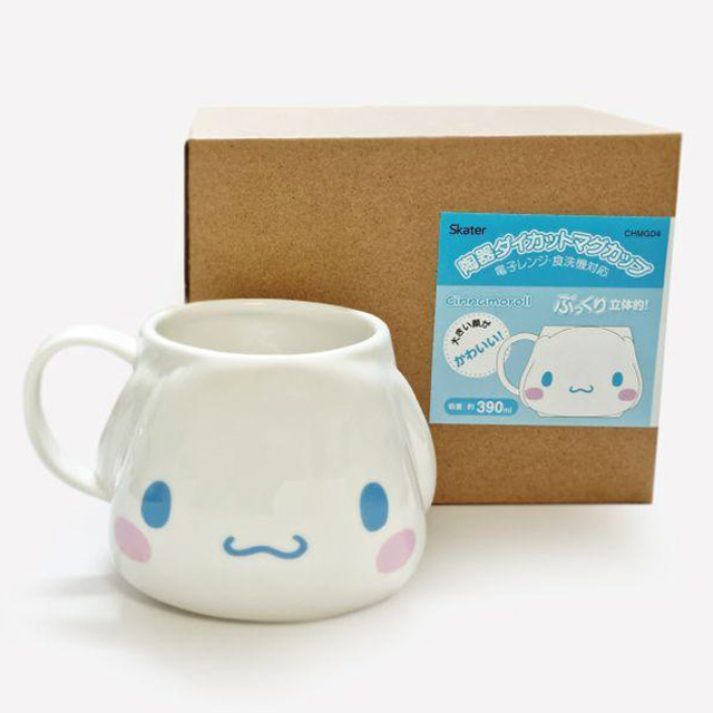 시나모롤 도기 입체 머그컵 390ml