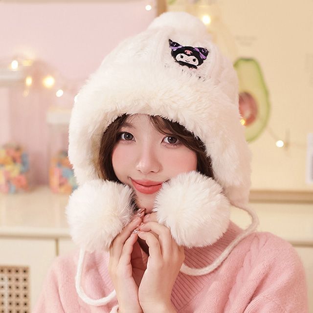 쿠로미 뽀글이 볼 모자