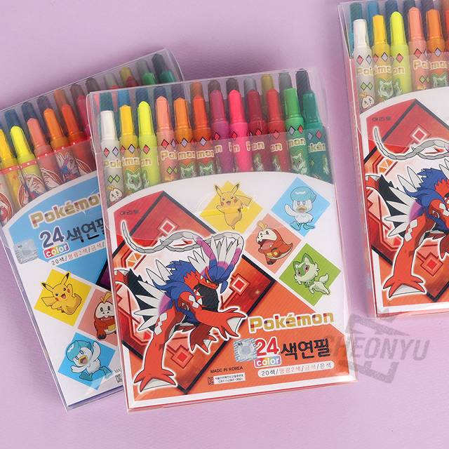 포켓몬 24색 색연필 (랜덤발송)