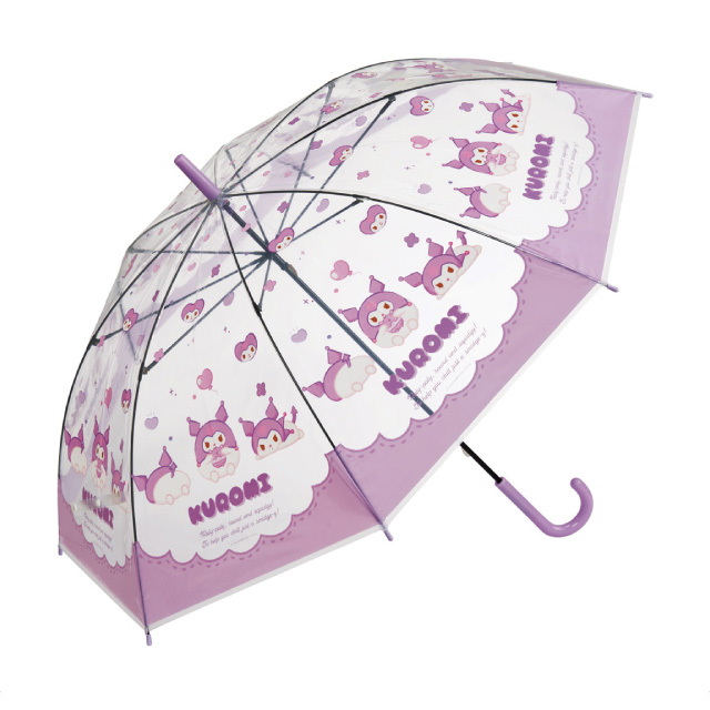 쿠로미 파스텔 투명 수동 장우산 60cm