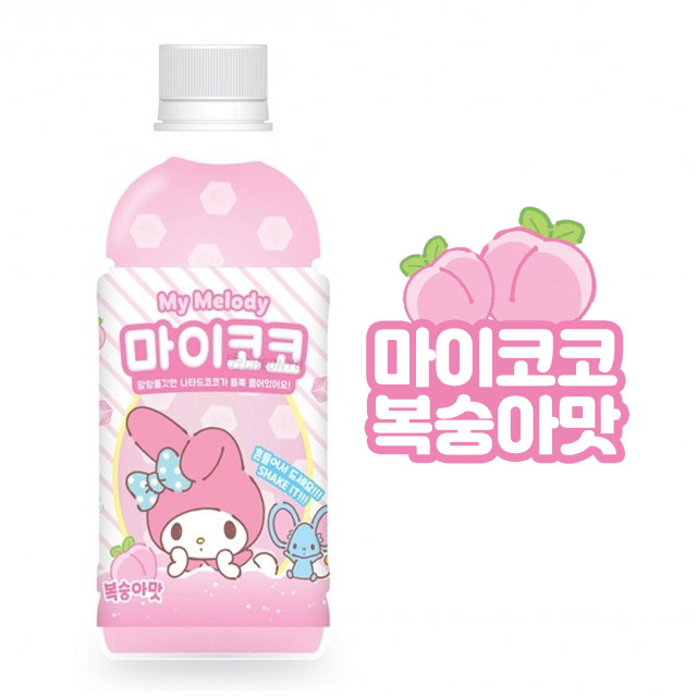 마이멜로디 마이코코 복숭아맛 340ml