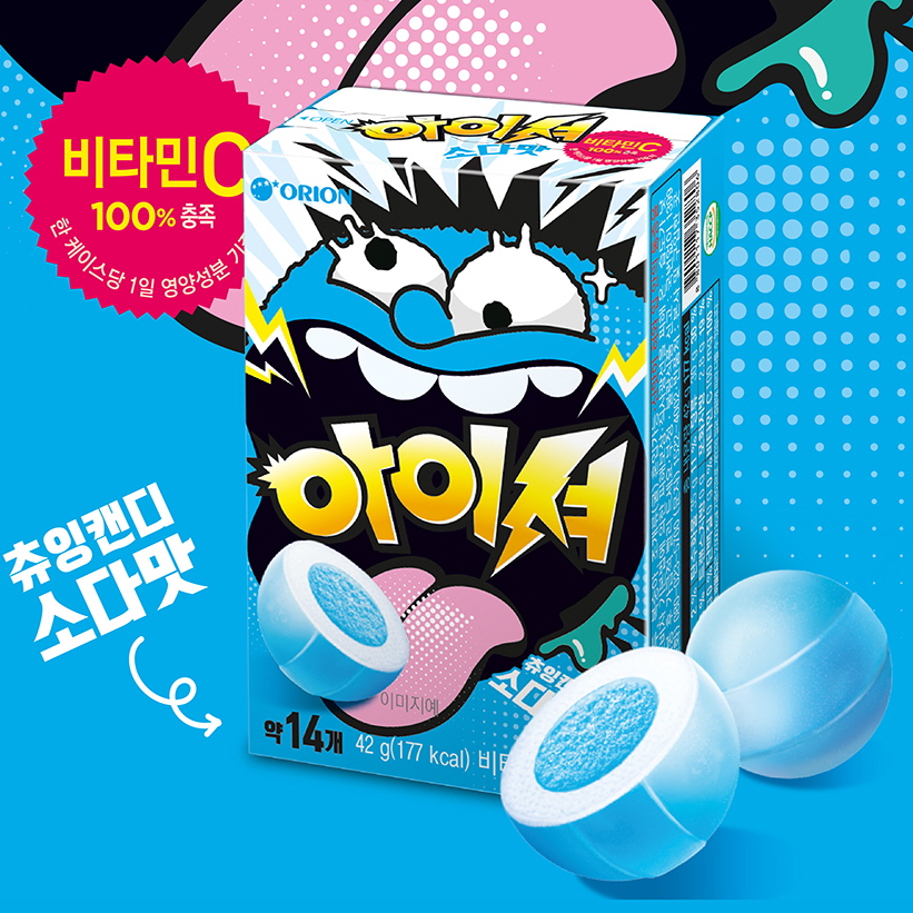 아이셔 츄잉캔디 소다맛 42g (6개 1세트)