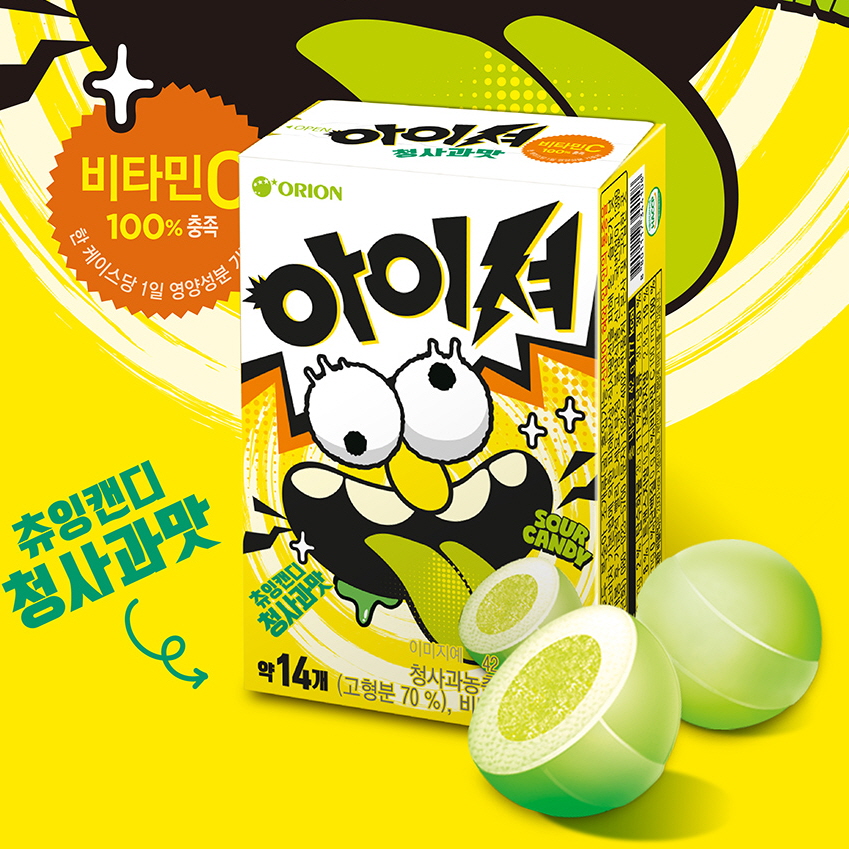 아이셔 츄잉캔디 청사과맛 42g (6개 1세트)