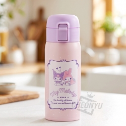 마이멜로디 쿠로미 원터치 스텐 보틀 350ml