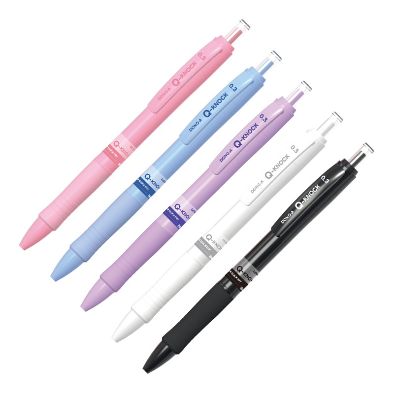 new 큐노크 볼펜 Q노크  파스텔 바디 0.5mm   (12개 1세트)