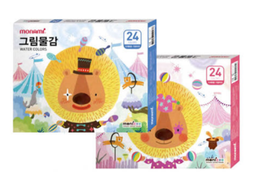 모니주 24색 수채물감 6ml