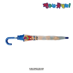 짱구 초코비 투명 장우산 50cm - 블루
