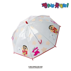 짱구 초코비 투명 장우산 50cm - 레드