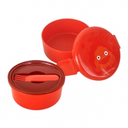 카루시파 원형 2단 도시락 (포크포함)