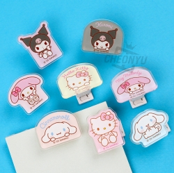 산리오 회전 클립