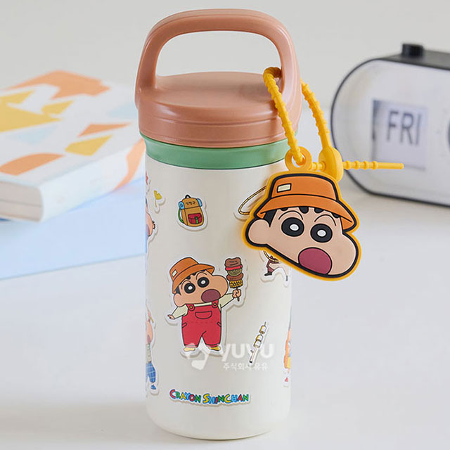 짱구는못말려 키링 스티커 텀블러 350ml