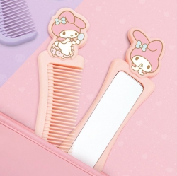 산리오 휴대용 빗거울 세트